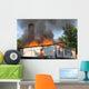 Flaming House Wall Decal