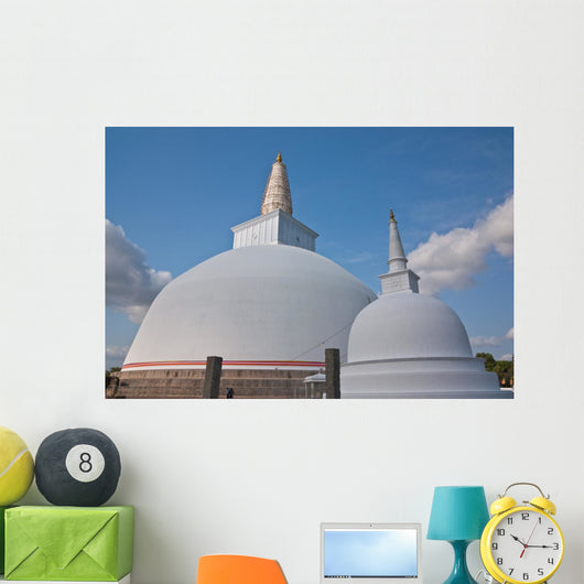 Huge White Stupa Mirisavatiya Wall Decal