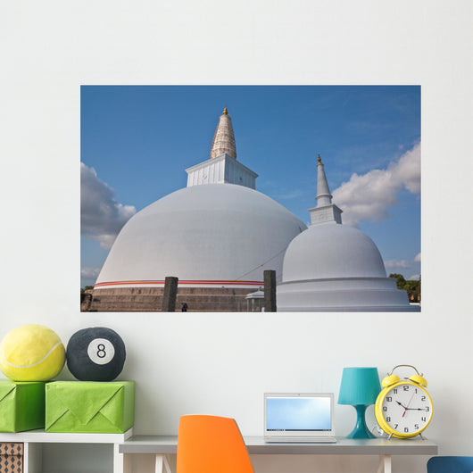 Huge White Stupa Mirisavatiya Wall Decal