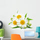 Chamomile with Leaves Wall Decal