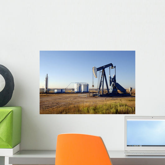 Oil Well and Storage Wall Decal