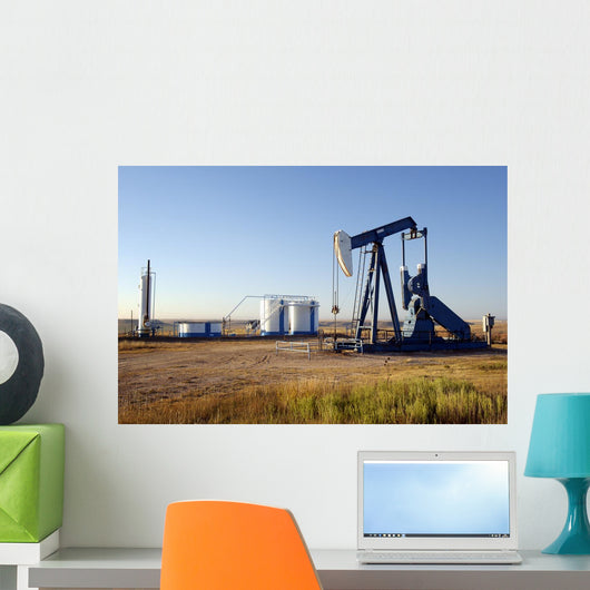 Oil Well and Storage Wall Decal