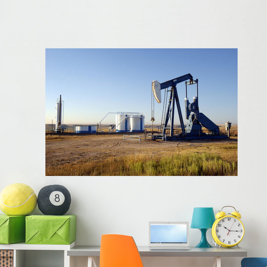 Oil Well and Storage Wall Decal