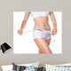 Woman Measuring Her Waistline Wall Decal