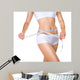 Woman Measuring Her Waistline Wall Decal