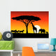 Safari Animals Silhouettes Wall Decal