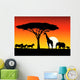 Safari Animals Silhouettes Wall Decal