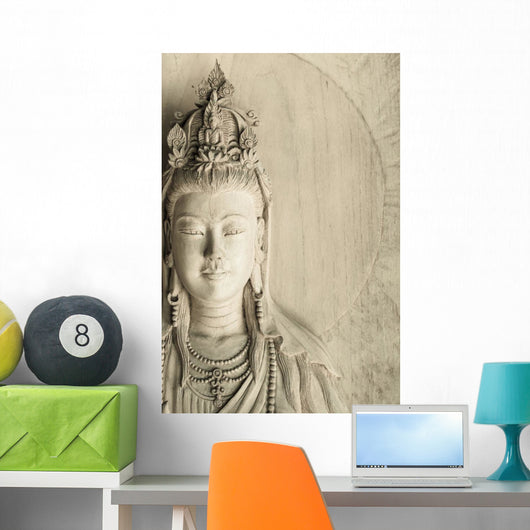 Thai Art Wooden Carve Wall Decal