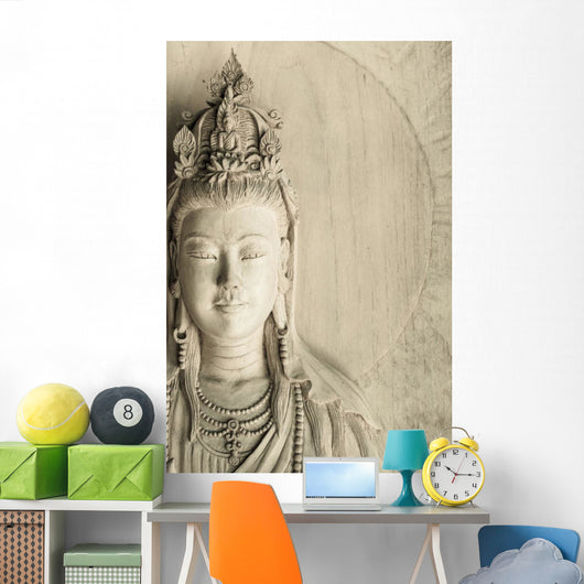 Thai Art Wooden Carve Wall Decal
