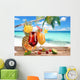 Cocktails Beach Wall Decal
