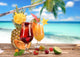 Cocktails Beach Wall Decal