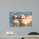 Couple Dogs Sea Wall Decal