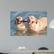 Couple Dogs Sea Wall Decal