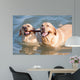 Couple Dogs Sea Wall Decal