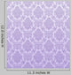 Seamless Purple Damask Pattern Wall Decal