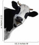 Funny Cow Peeking Wall Decal