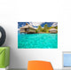 Over Water Bungalows Wall Decal
