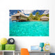 Over Water Bungalows Wall Decal