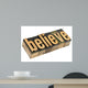 Balance Word Wood Type Wall Decal