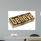 Balance Word Wood Type Wall Decal