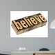 Balance Word Wood Type Wall Decal