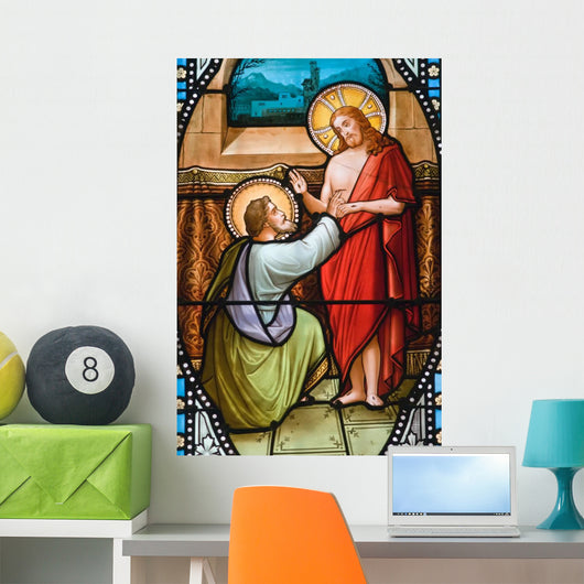Old Stained Glass Window Wall Decal