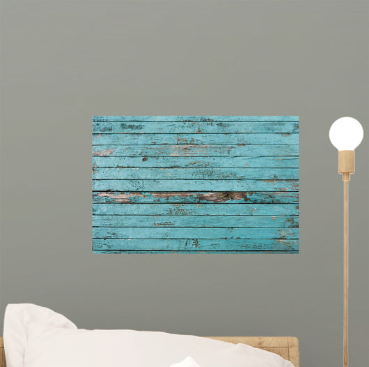 Old Painted Boards Wall Decal