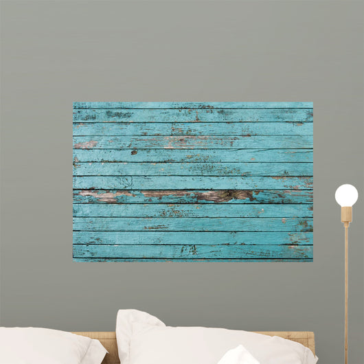 Old Painted Boards Wall Decal