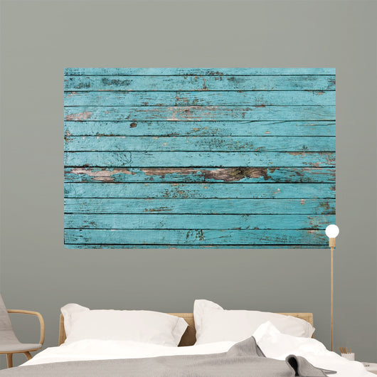 Old Painted Boards Wall Decal