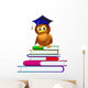 Owl Hat Sits Pile Wall Decal