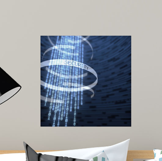 Digital Data Security Wall Decal