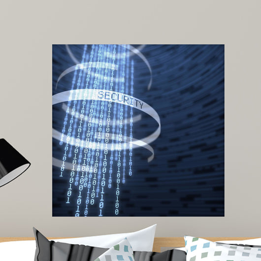 Digital Data Security Wall Decal