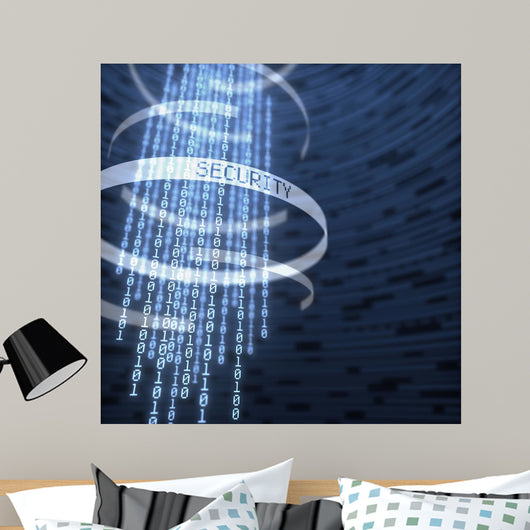 Digital Data Security Wall Decal