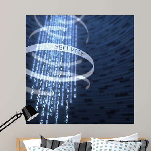 Digital Data Security Wall Decal