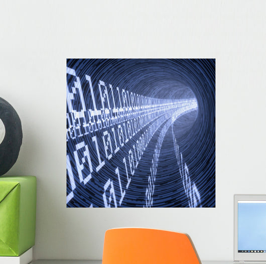Digital Tunnel Wall Decal