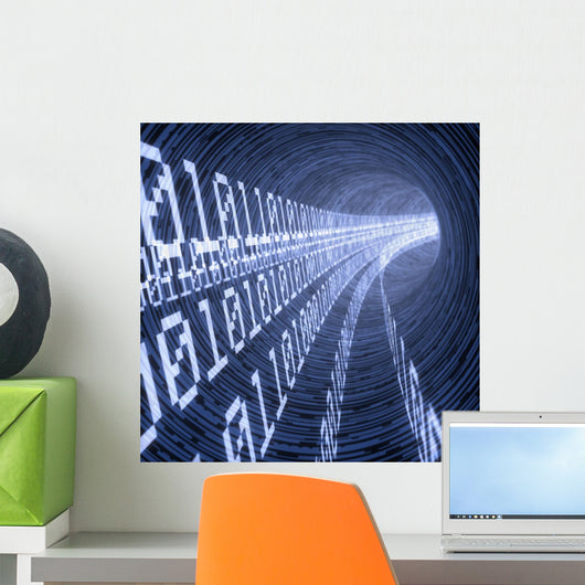 Digital Tunnel Wall Decal