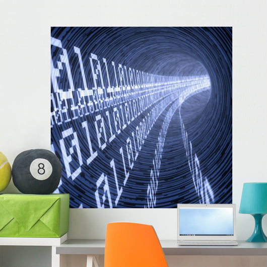 Digital Tunnel Wall Decal