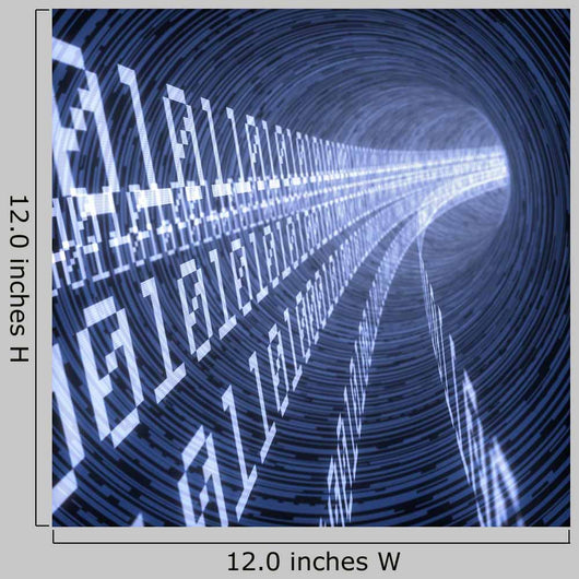 Digital Tunnel Wall Decal