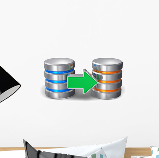 Database Backup Concept Wall Decal