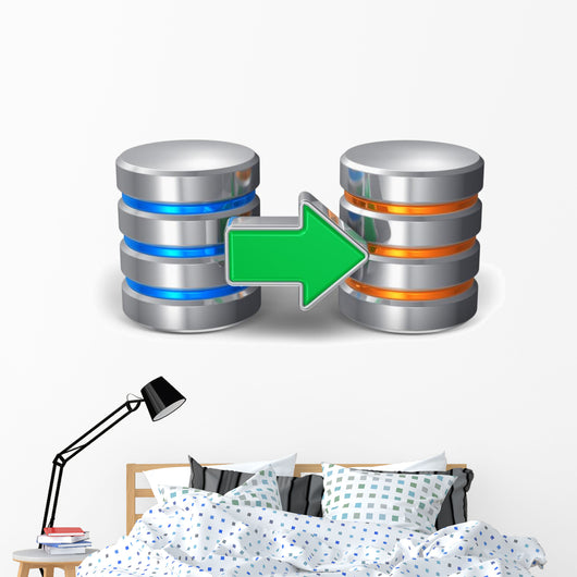 Database Backup Concept Wall Decal