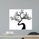 Black Tree Silhouette White Wall Decal