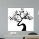Black Tree Silhouette White Wall Decal