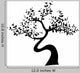 Black Tree Silhouette White Wall Decal