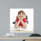 Little Girl Reading Book Wall Decal