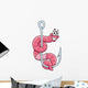 Warm Fishing Hook Wall Decal