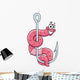 Warm Fishing Hook Wall Decal