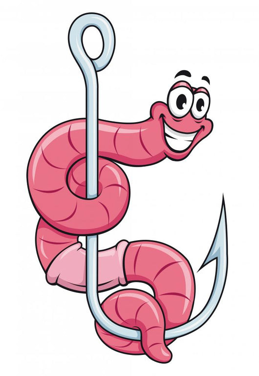 Warm Fishing Hook Wall Decal