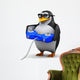 3D Penguin Glasses Playing Wall Decal