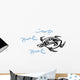 Old Turtle Ocean Waves Wall Decal