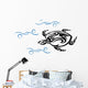 Old Turtle Ocean Waves Wall Decal